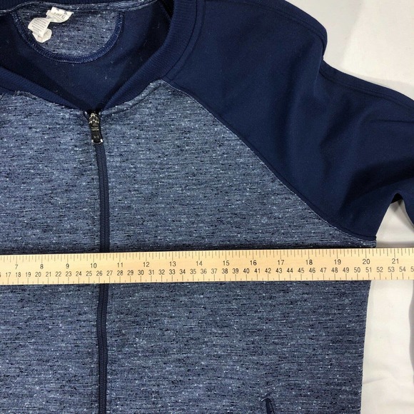 Under Armour Jacket Womens L Large Blue All Season Gear Semi-Fitted Full Zip - Picture 10 of 11